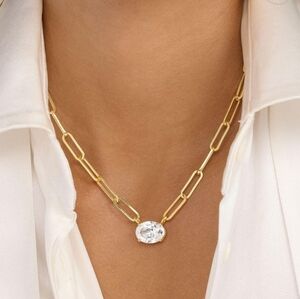 Melinda Maria Hello Gorgeous Samantha Chain Necklace - Gold New ✨️ FIRM